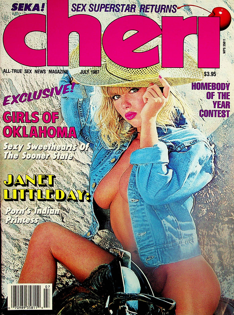 Cheri Magazine  Seka Sex Superstar Returns/ Janet Littleday  July 1987     070924lm-p