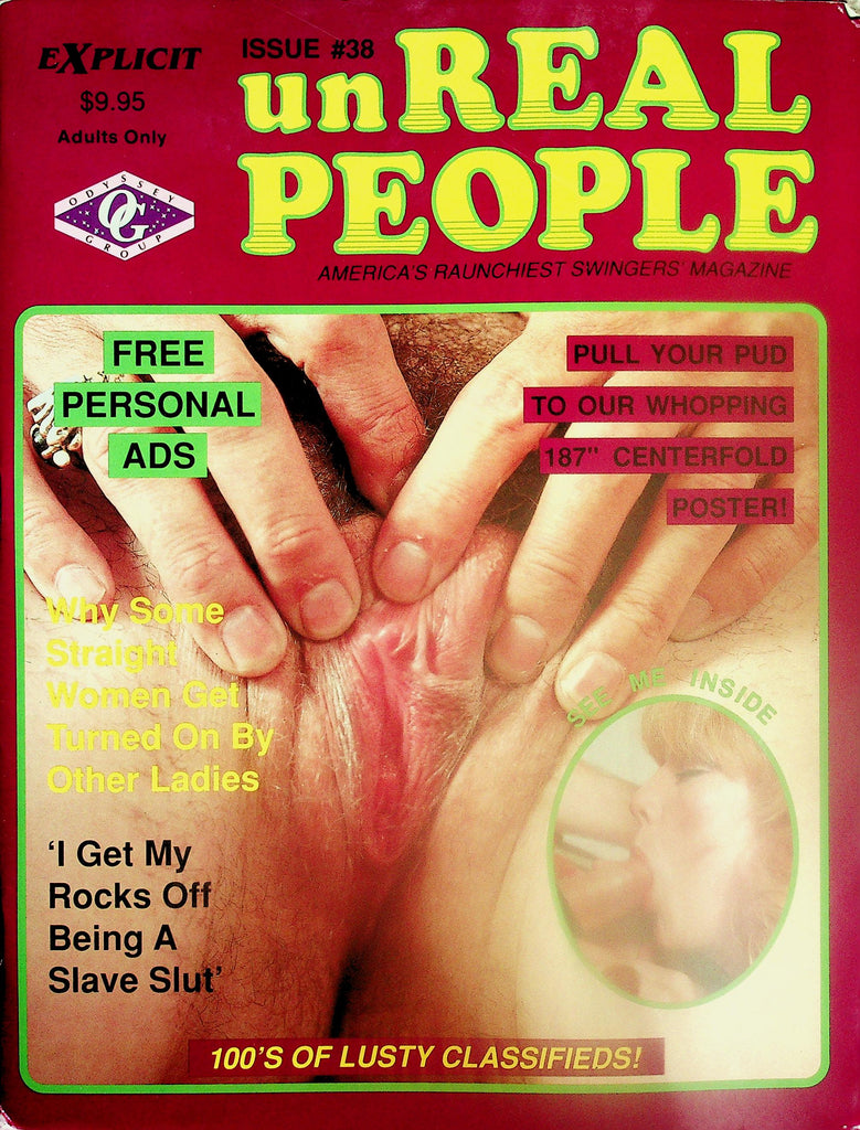 UnReal People Swingers Contact Magazine  Cover Girl Lisa  #38  1980's    121725lmp