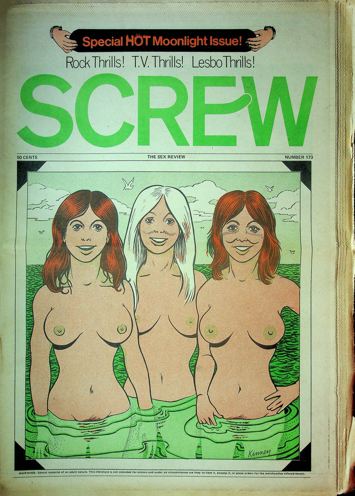 Screw Men's Newspaper Special Hot Moonlight Issue No.173 June 26 1972 061124OSRP