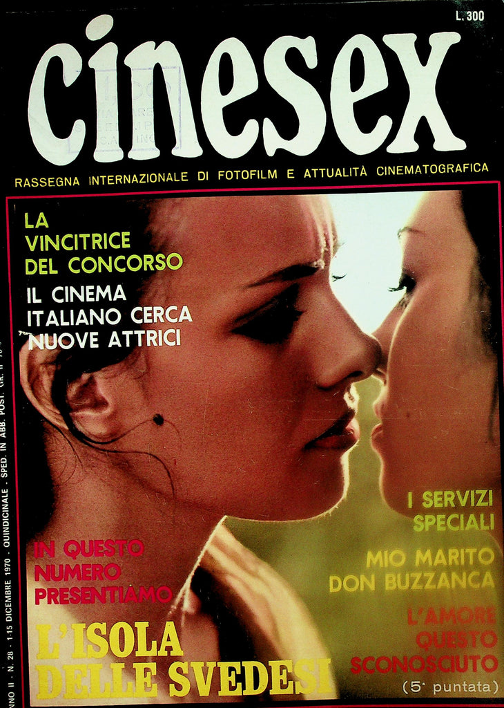 Cinesex Italian International Magazine    #28 December  1970  120425lmp