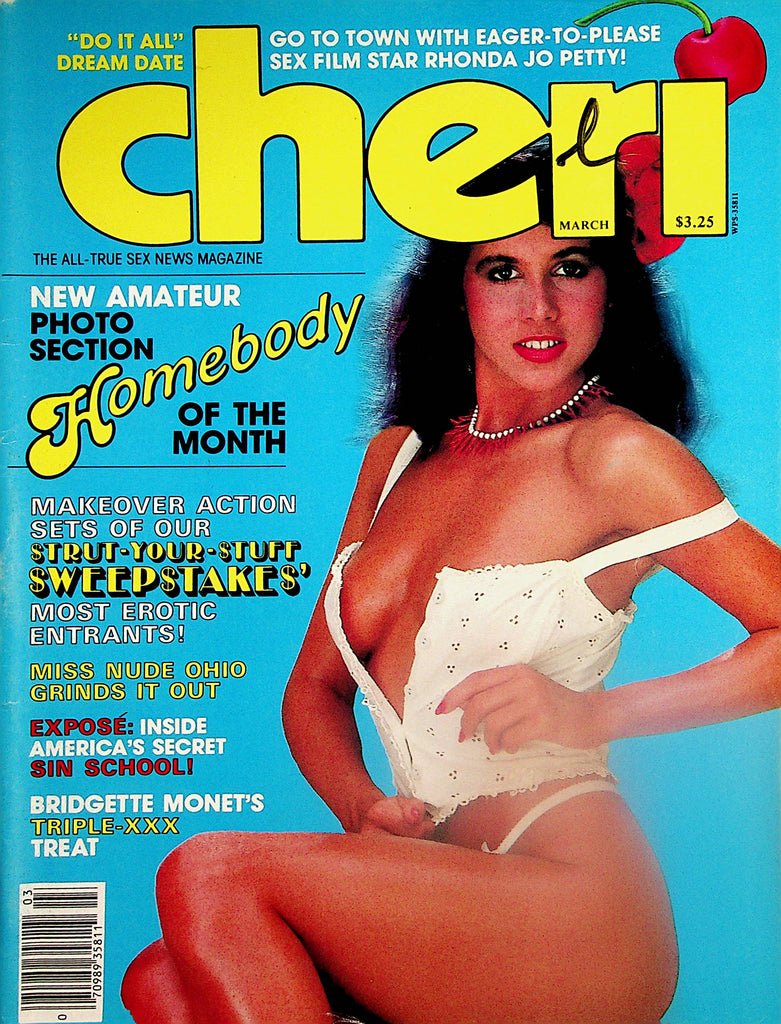 Cheri Magazine   Amateur Homebody Of The Month / Bridgette Monet / Miss Nude Ohio  March 1984        112124lm-p