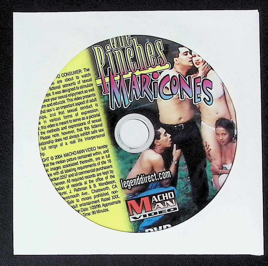 Que Pinches Maricones - Case/Cover Art Not Included - Gay Spanish DVD Macho Man Video Legend Direct  - 081925AKDVD-B