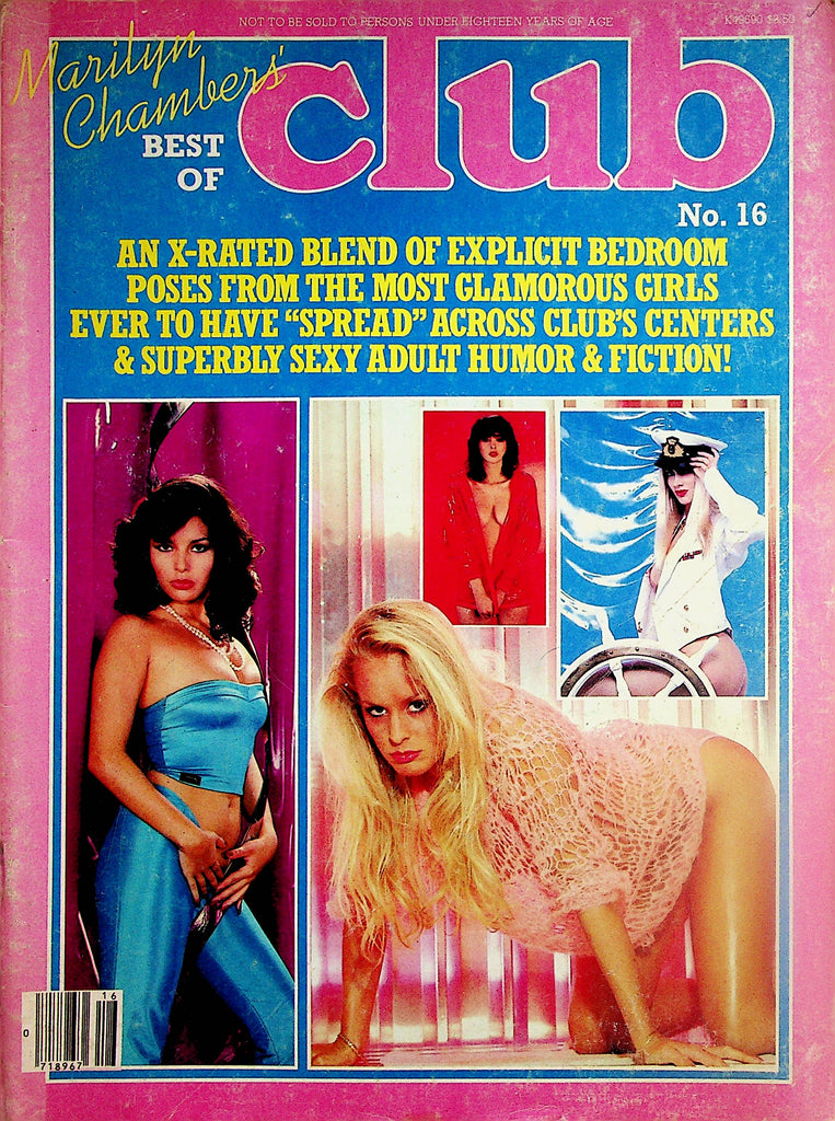 Marilyn Chambers Best Of Club Magazine  Anna / Maria  #16  1982 Paul Raymond  091323lm-p