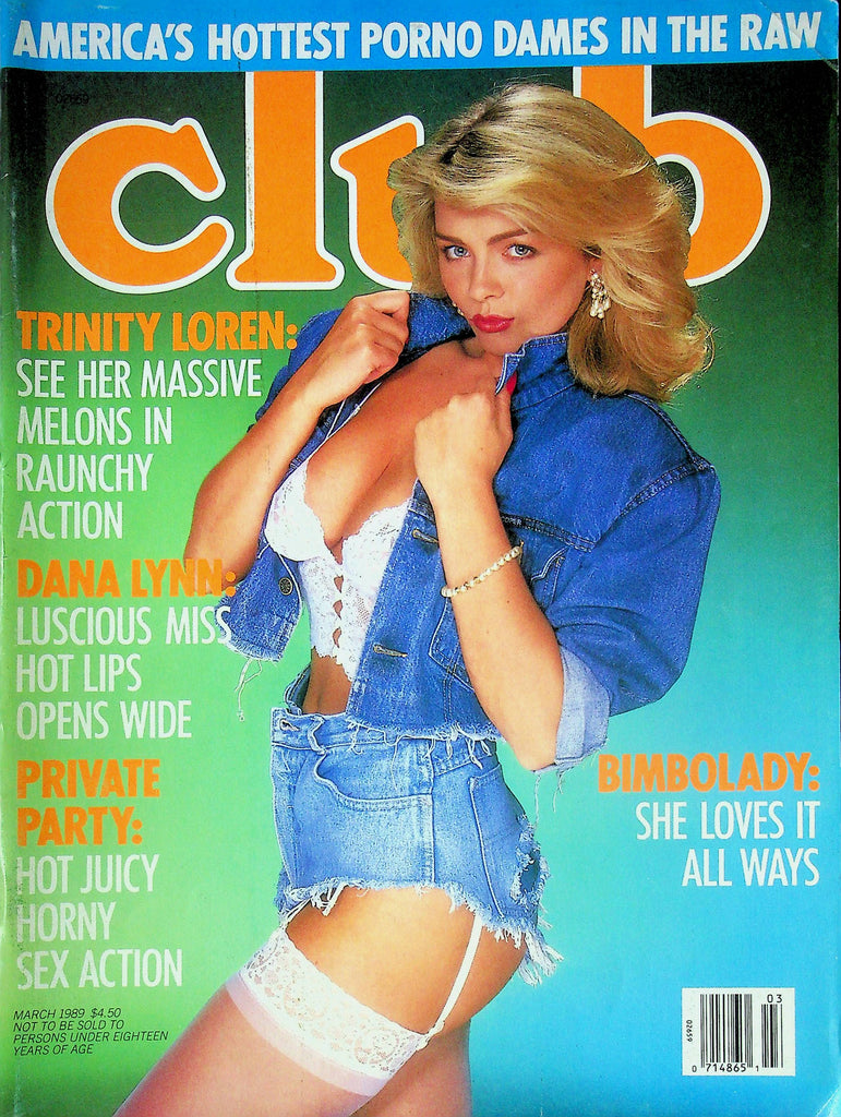 Club Magazine Trinity Loren & Dana Lynn March 1989 052824RP