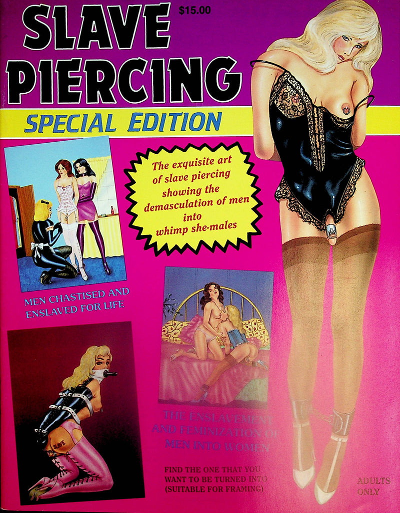 Slave Piercing She-Male Magazine  Feminization Of Men Into Women  #1 1992 Special Edition    080924lm-p