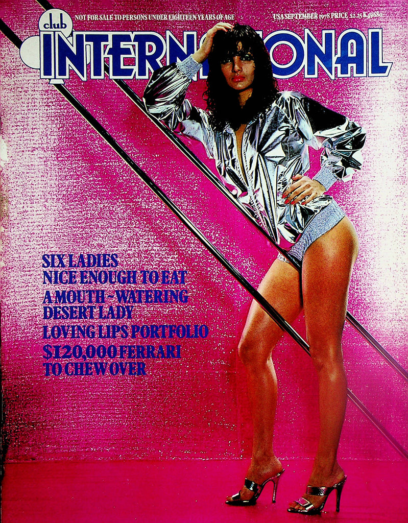 Club International Magazine   A Mouth-Watering Desert Lady / Loving Lips Portfolio  September 1978      Paul Raymond   020624lm-p