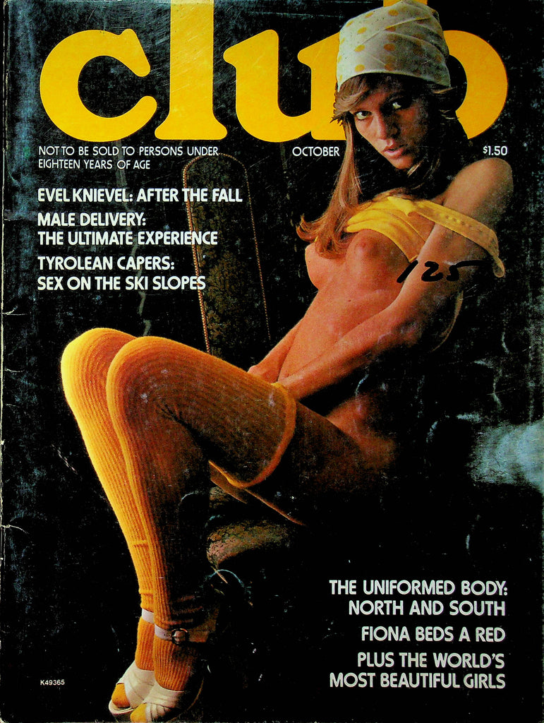 Club Magazine Evel Knievel & Fiona Beds A Red October 1975 050923RP