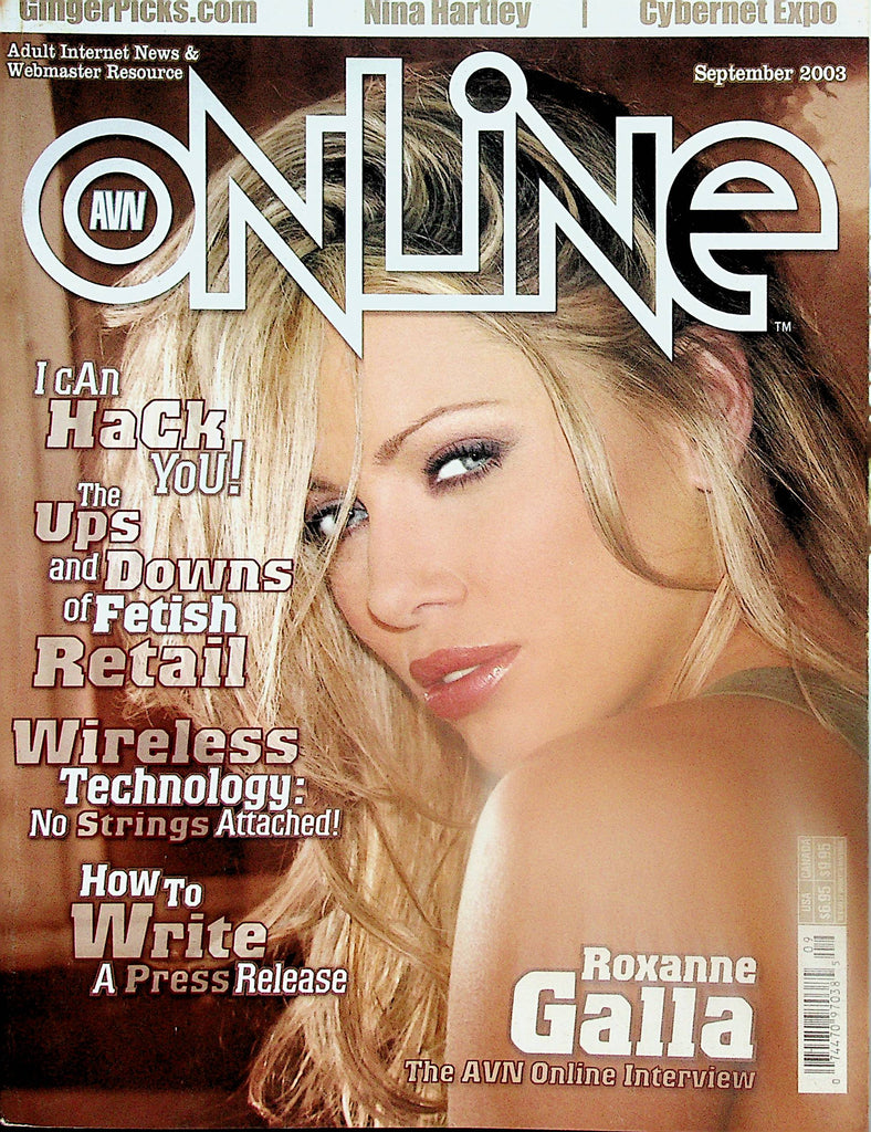 AVN Adult Video News Online Magazine  Covergirl Galla / Nina Hartley  September 2003    070224lm-p2