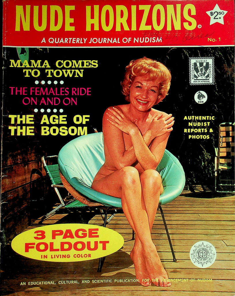 Nude Horizons Nudist Magazine  The Age Of The Bosom  #1  1960's  070426lmp-GSC