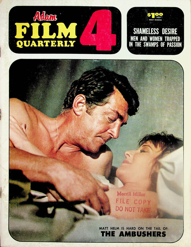 Adam Film Quarterly Magazine  Matt Helm In 'The Ambushers'  #4  1968 051225lm-p