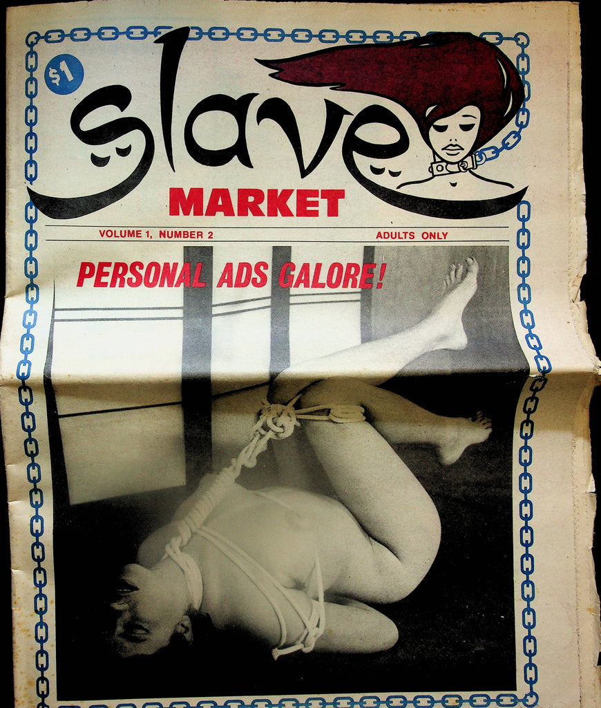 Slave Market Adult Bondage Newspaper  vol.1 #2 1974   062625lm-p