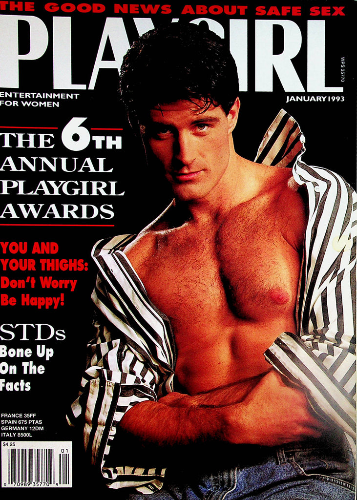 Playgirl Magazine  Cover Guy Michael Maguire  January 1993    082823lm-p