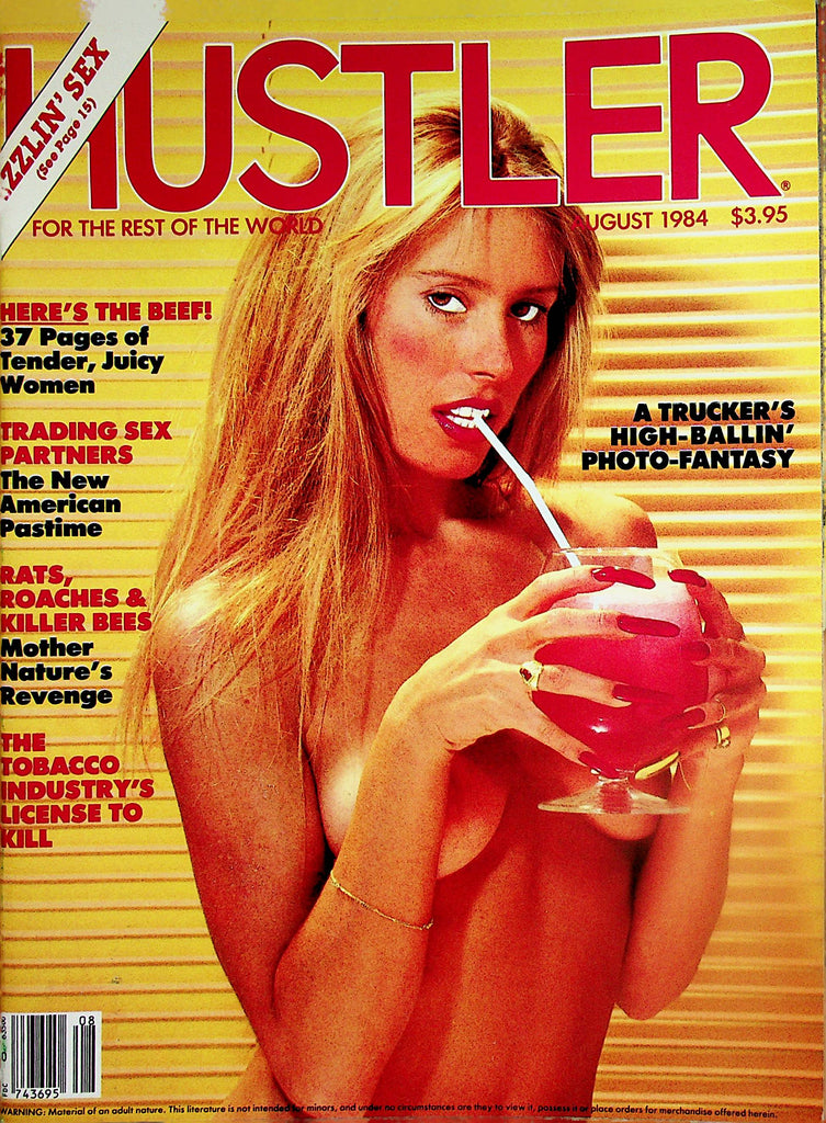 Hustler Magazine  Centerfold Girl Lorelei Riding Shotgun   August 1984    012525lm-p2