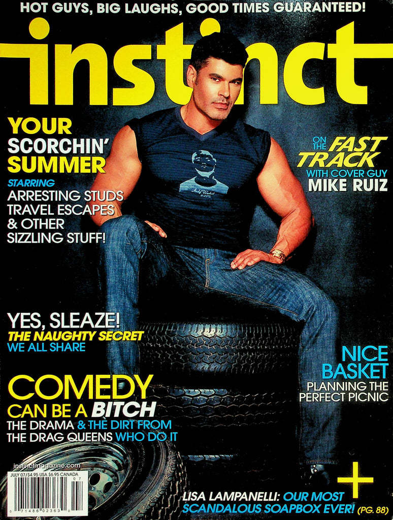 Instinct Gay Interest Magazine  On The Fast Track With Cover Guy Mike Ruiz  July 2007   042226lmp