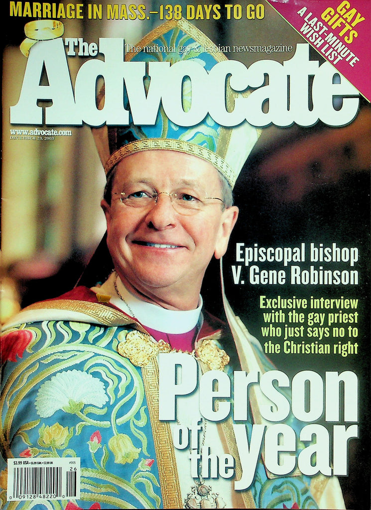 The Advocate Gay & Lesbian Magazine  Person Of The Year  Episcopal Bishop V. Gene Robinson  December 23, 2003       042426lmp
