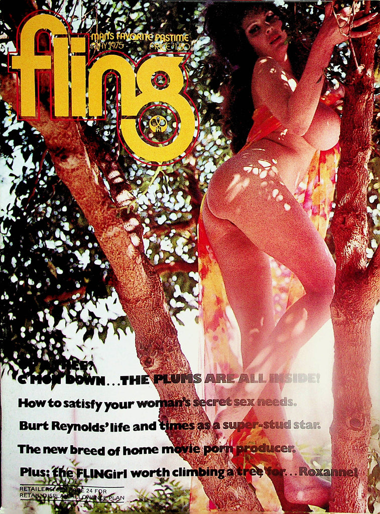 Fling Busty Magazine   Roxanne Brewer / Burt Reynolds' Life As A Super-Stud  May 1975  040725lm-p