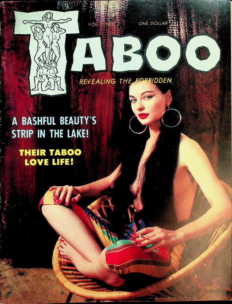 Taboo Magazine   A Bashful Beauty's Strip In The Lake / Their Taboo Life  vol.1 #2 1960's    062526lmp-GSC
