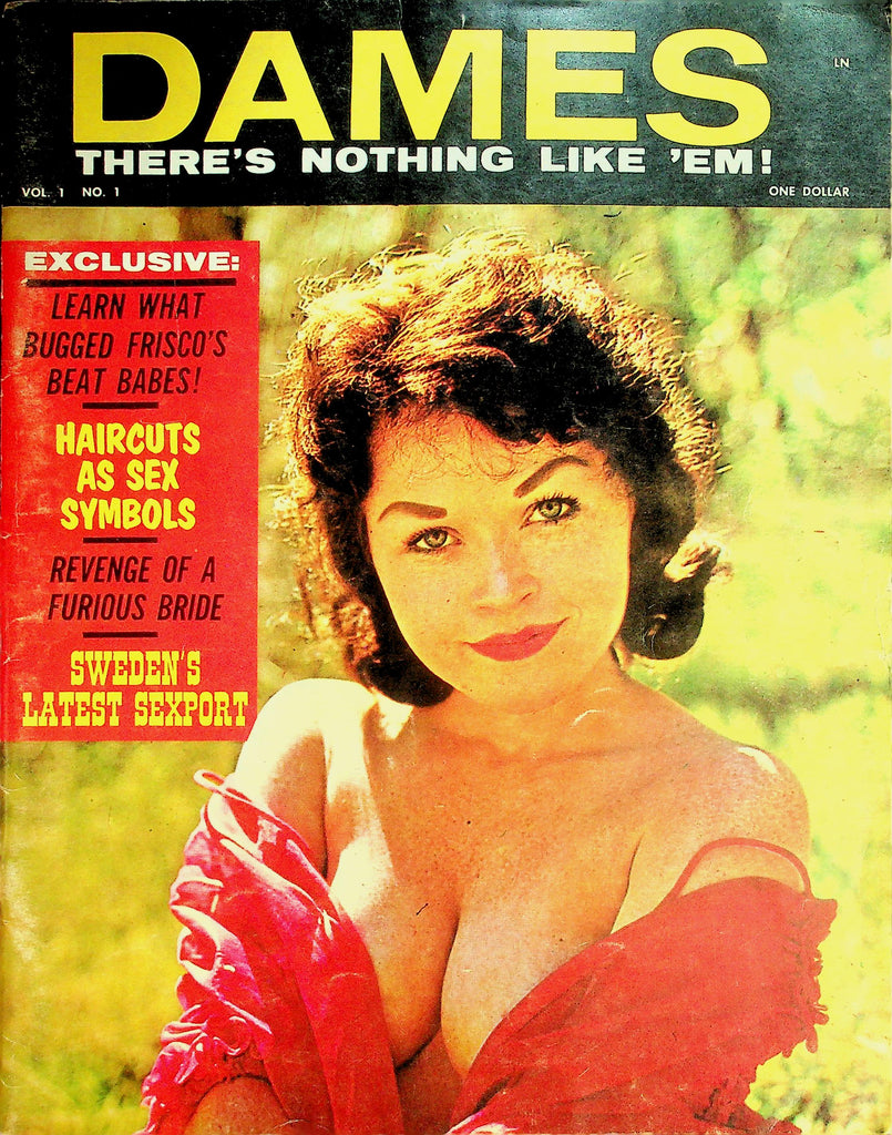 Dames Magazine  Covergirl Curvy Carol / Sweden's Latest Sexpot  vol.1 #1  1960's  032126lmp