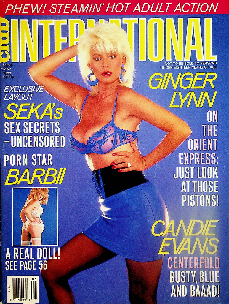 Club International Magazine  Covergirl Seka, Ginger Lynn, Barbii and More!  May 1988  101223lm-p2