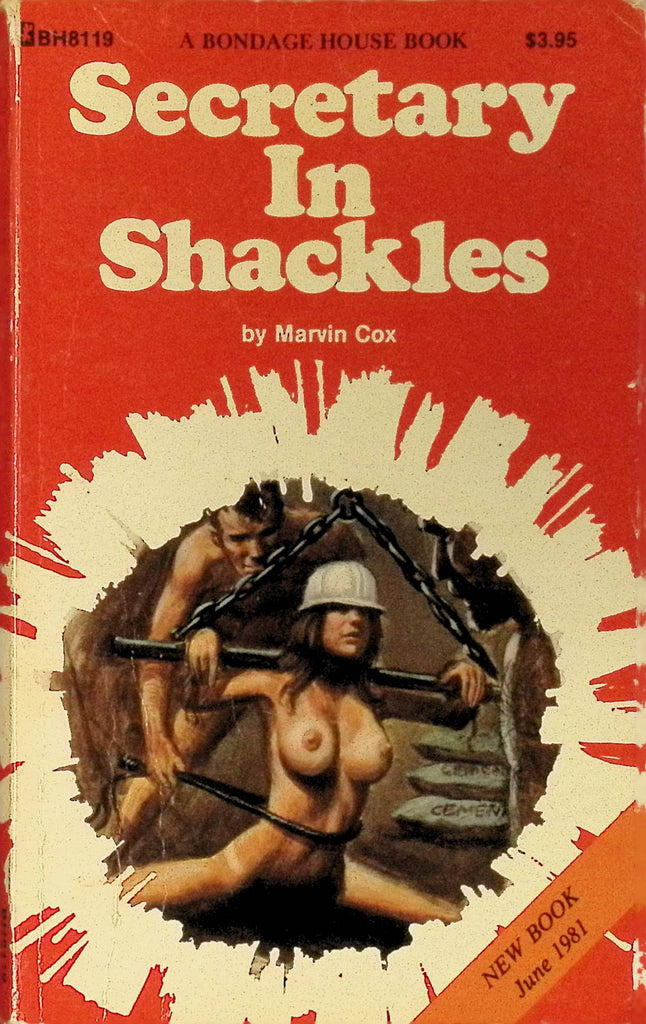Secretary in Shackles by Marvin Cox BH8119 June 1981 Bondage House Book Greenleaf Classics Adult Paperback Novel 080625AMP