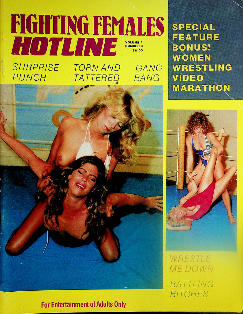 Fighting Females Hotline Magazine   Battling Bitches / Gang Bang  vol.1 #3  1989  051525lm-p