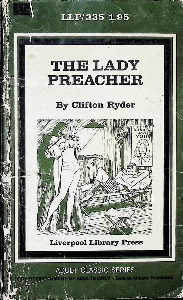 The Lady Preacher by Clifton Ryder Liverpool Library Press LLP/335 1973 Adult Erotic Paperback Novel-060324AMP