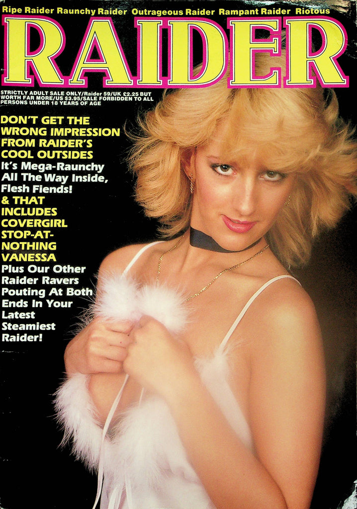 Raider Magazine  Covergirl Vanessa  #59 1987  101925lm-p