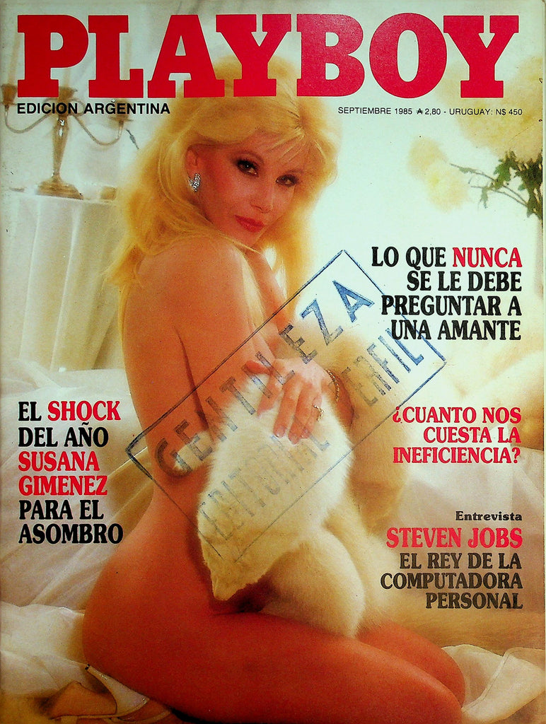 Playboy Argentina International Magazine  Covergirl Susana / Centerfold Playmate Sherry Debra Jo  September 1985   022726lmp