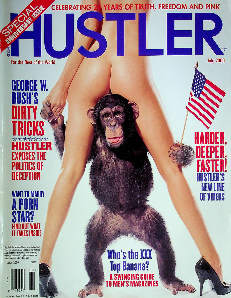 Hustler Magazine George W. Bush Anniversary Issue July 2000 122324RP