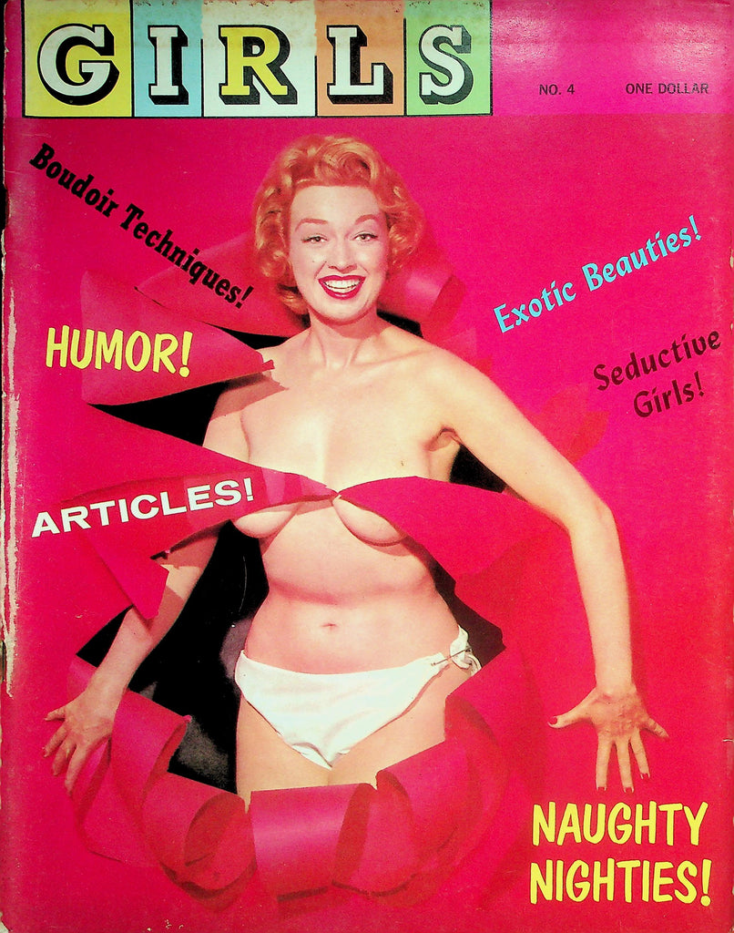 Girls Magazine  Naughty Nighties! / Exotic Beauties w/CF   #4 1960's   052026lmp-GSC