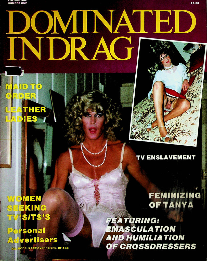 Dominated In Drag Tranny Magazine  Feminizing Of Tanya / Contact Ads  vol.1 #1 1987    071924lm-p2