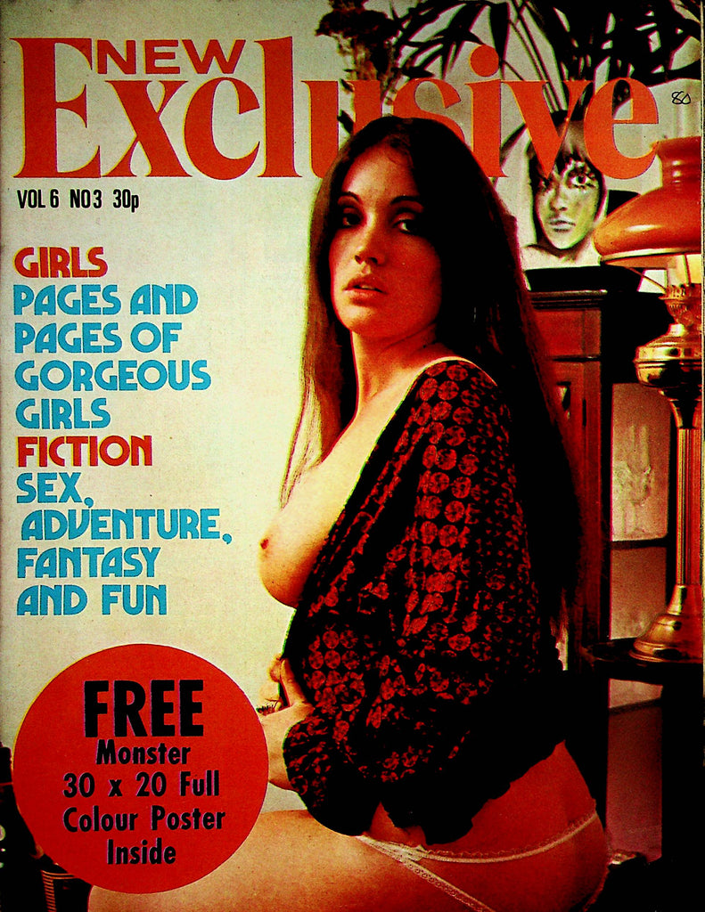 New Exclusive Magazine   Cover and Centerfold Zoe  w/Poster vol.6 #3  1973     061624lm-p