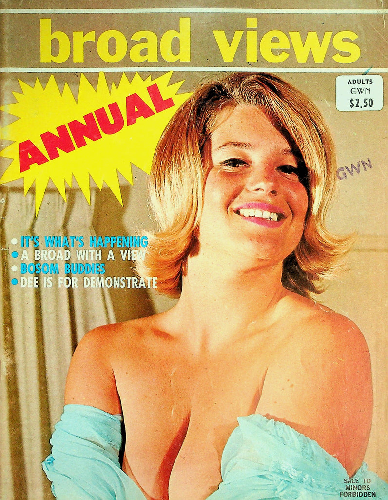 Broad Views Annual Magazine  Centerfold Girl Rose  1960's    032326lmp