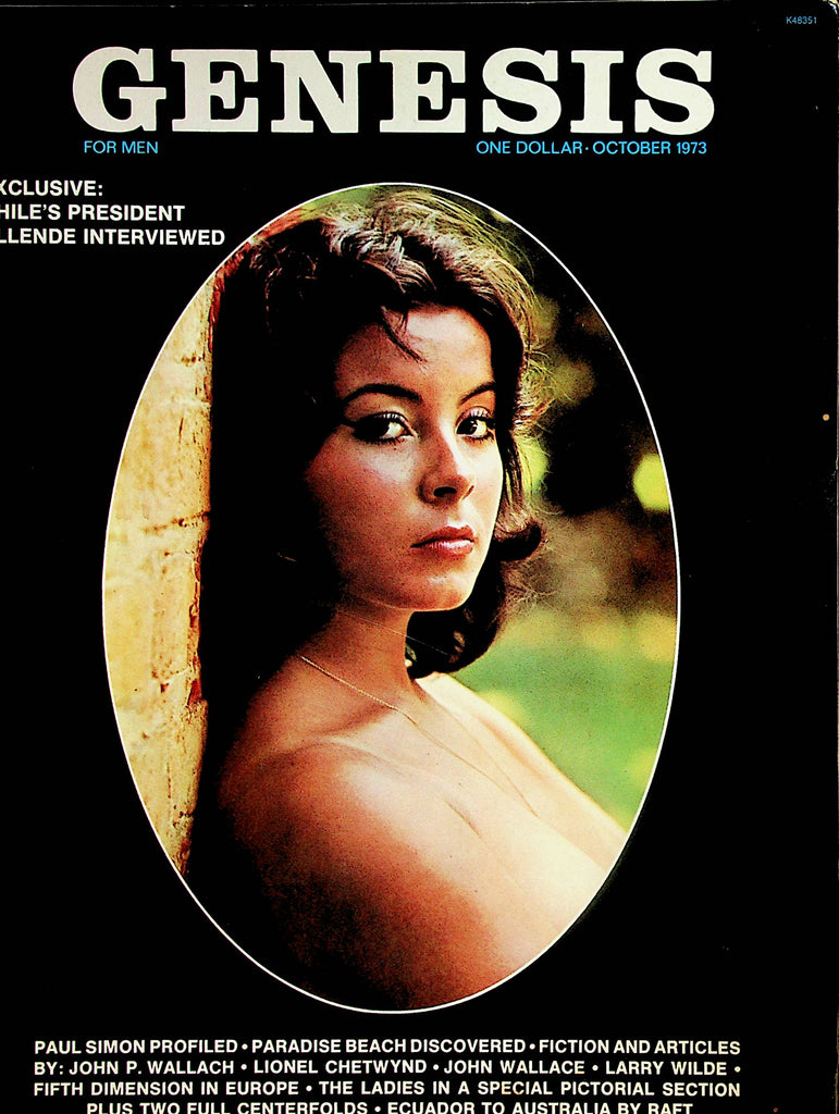 Genesis Magazine  Centerfold Girl Grace  / Paul Simon  October 1973   w/cf's     062824lm-p