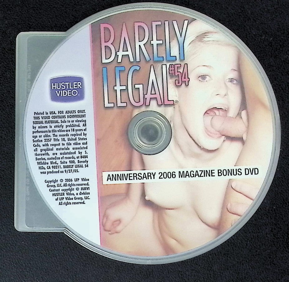 Barely Legal #54 - Case/Cover Art Not Included - Adult DVD Hustler Video 081925AKDVD-A