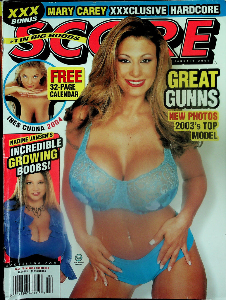 Score Busty Magazine   Covergirl Crystal Gunns /  with Ines Cudna Calendar   January 2004 111525lm-p