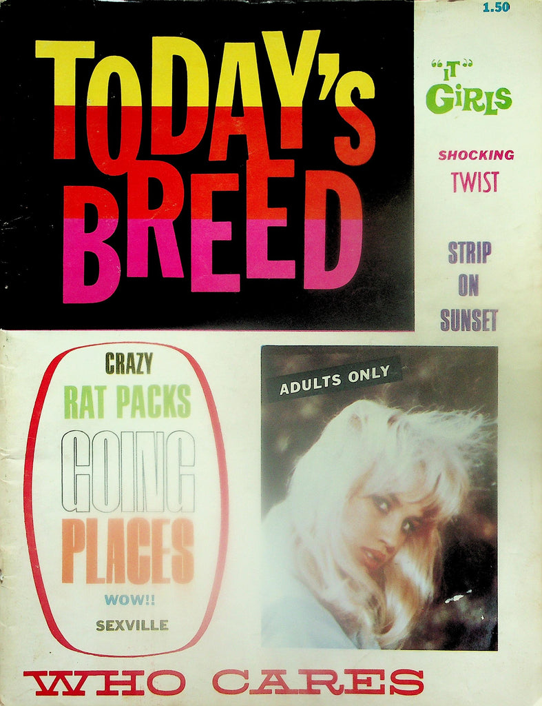 Today's Breed Magazine  "It" Girls / Strip On Sunset / Sexville  1966    112925lmp