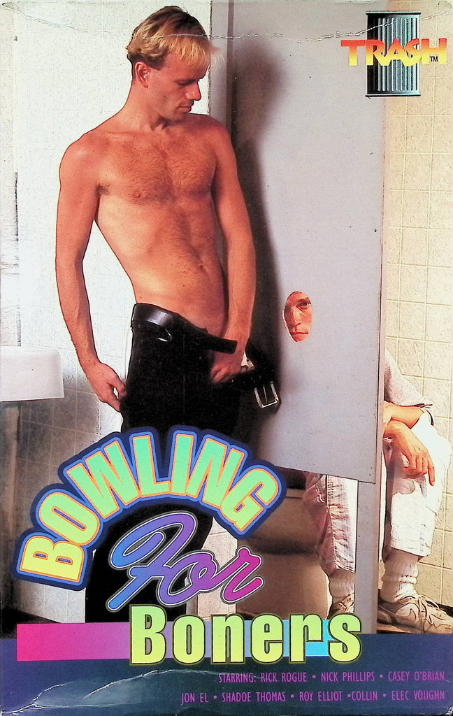 Bowling for Boners Rick Rogue Nick Phillips 1993 Trash Productions Gay Male VHS 091924AMPVHS5