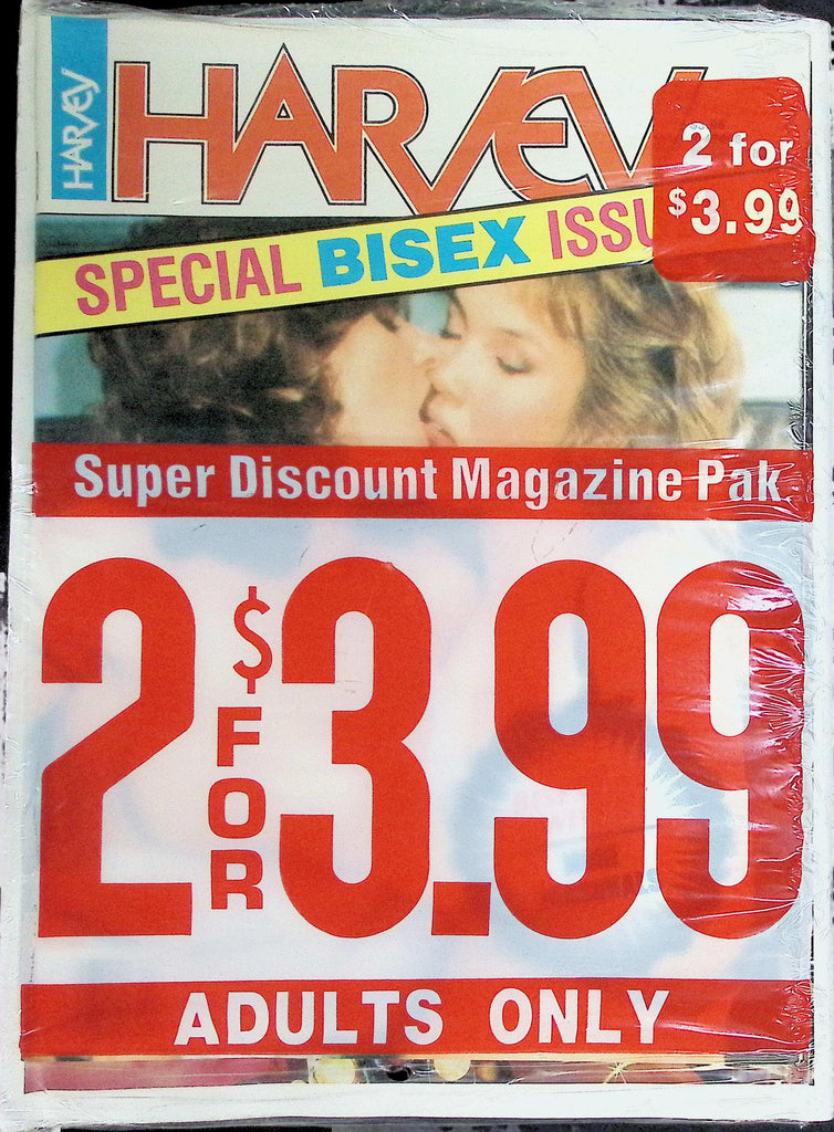 Lot of 2 Magazines: Harvey Special BiSex Issue & Club International Vol 16 #10  New/Sealed 1980s  091926LLP