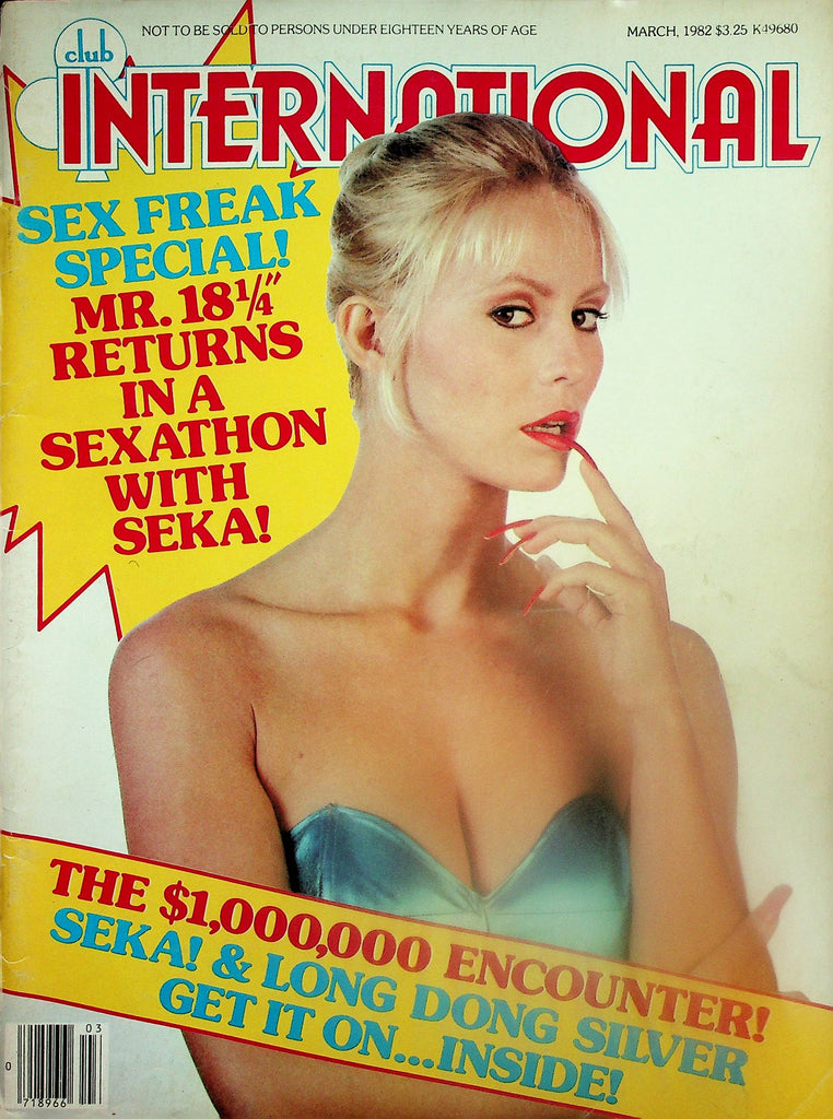 Club International Magazine  Seka & Long Dong Silver   March 1982   Paul Raymond  101925lm-p