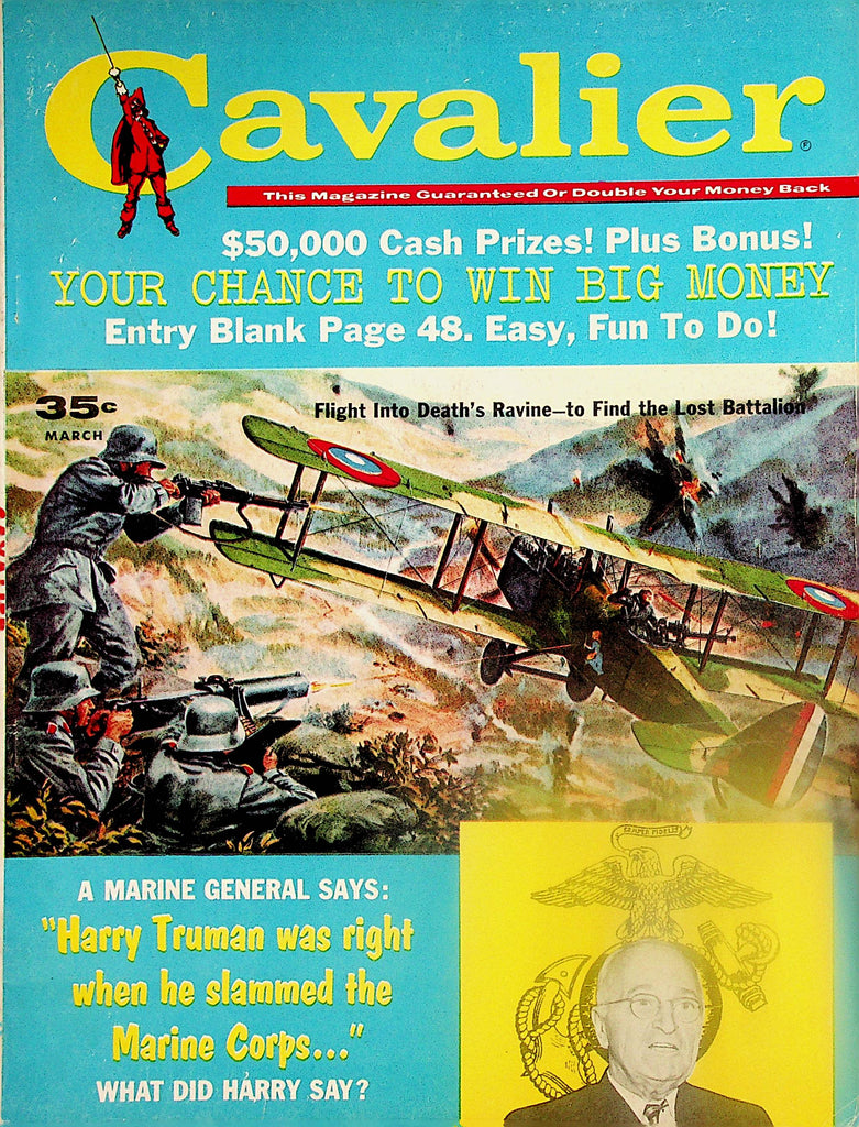 Cavalier Vintage Magazine  Flight Into Death's Ravine / Harry Truman  March 1961    050124lm-p