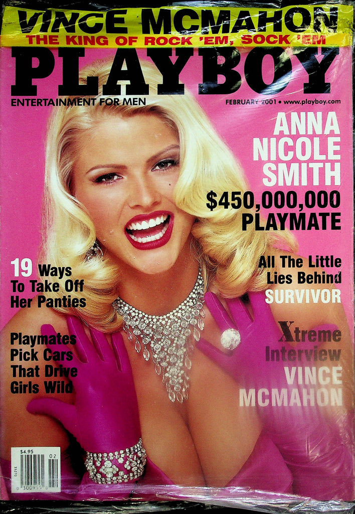 Playboy Magazine  Anna Nicole Smith  February 2001  new/sealed  052725lm-p