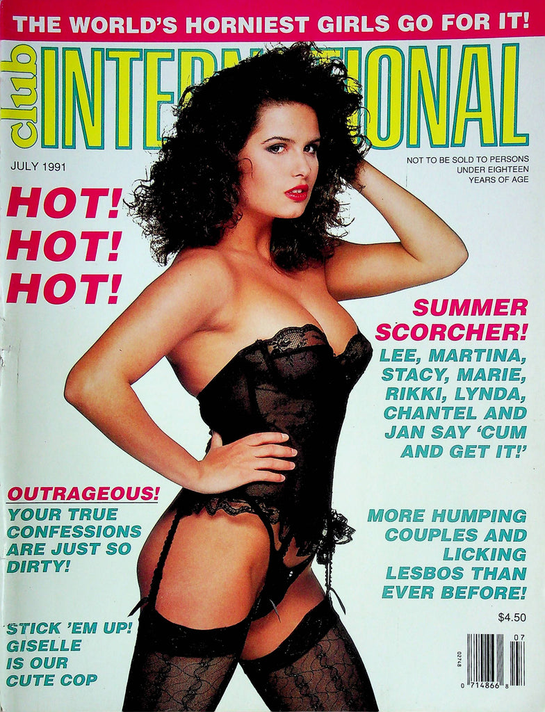 Club International Men's Magazine Lee & Martha July 1991 062824RP