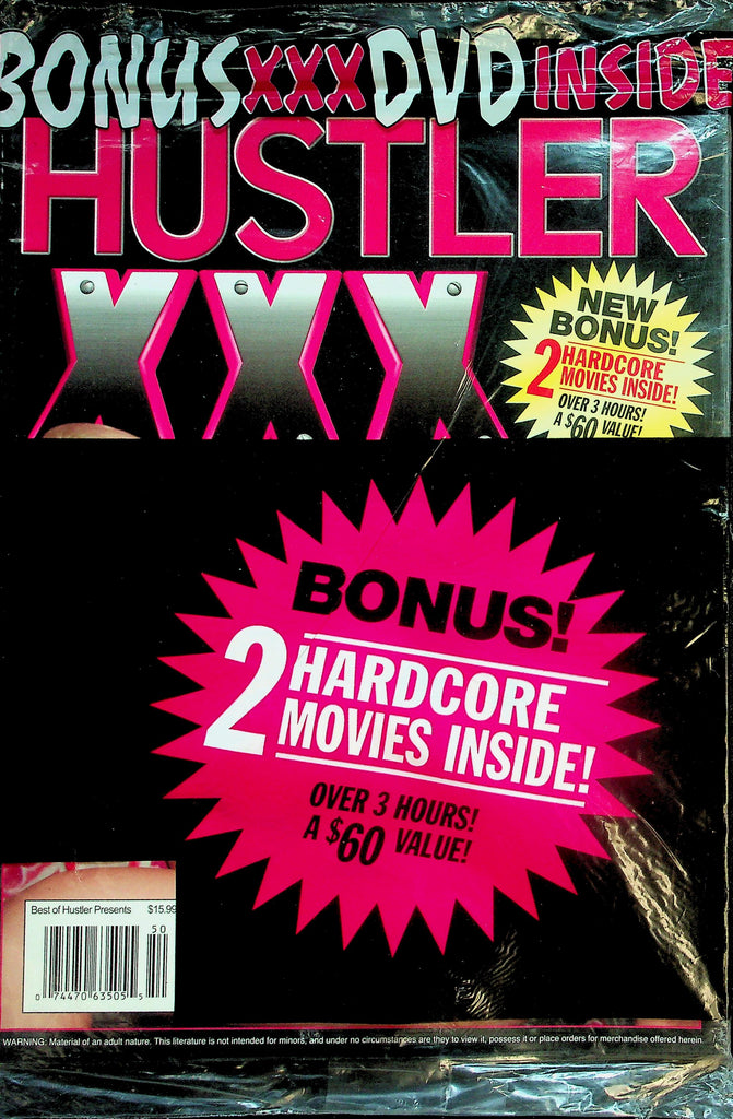Hustler XXX Magazine  100% Hard   w/DVD #99  1990's  New/Sealed  042826lmp
