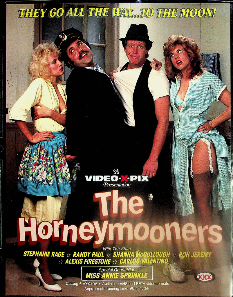 The Horneymooners Adult Movie Slick  Starring Stephanie Rage, Shanna McCullough, Ron Jeremy  1980's   051725lm-p