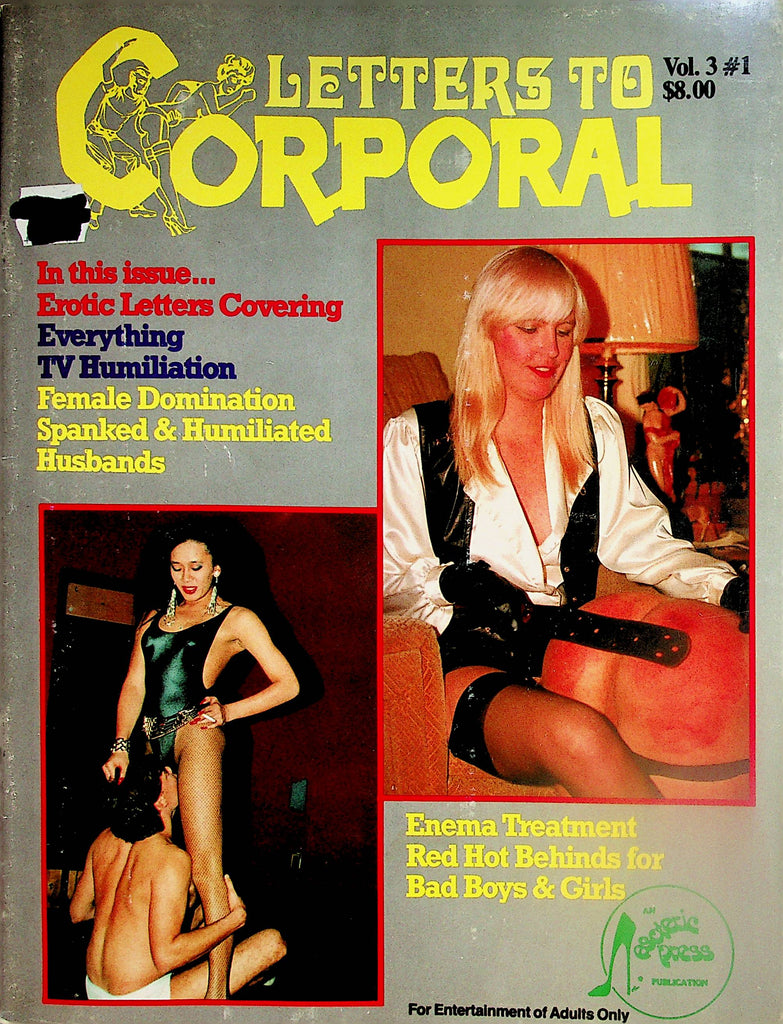 Letters To Corporal Fetish Magazine  Female Domination, Spanked & Humiliated  vol.3 #1  1988 Esoteric Press    122623lm-p