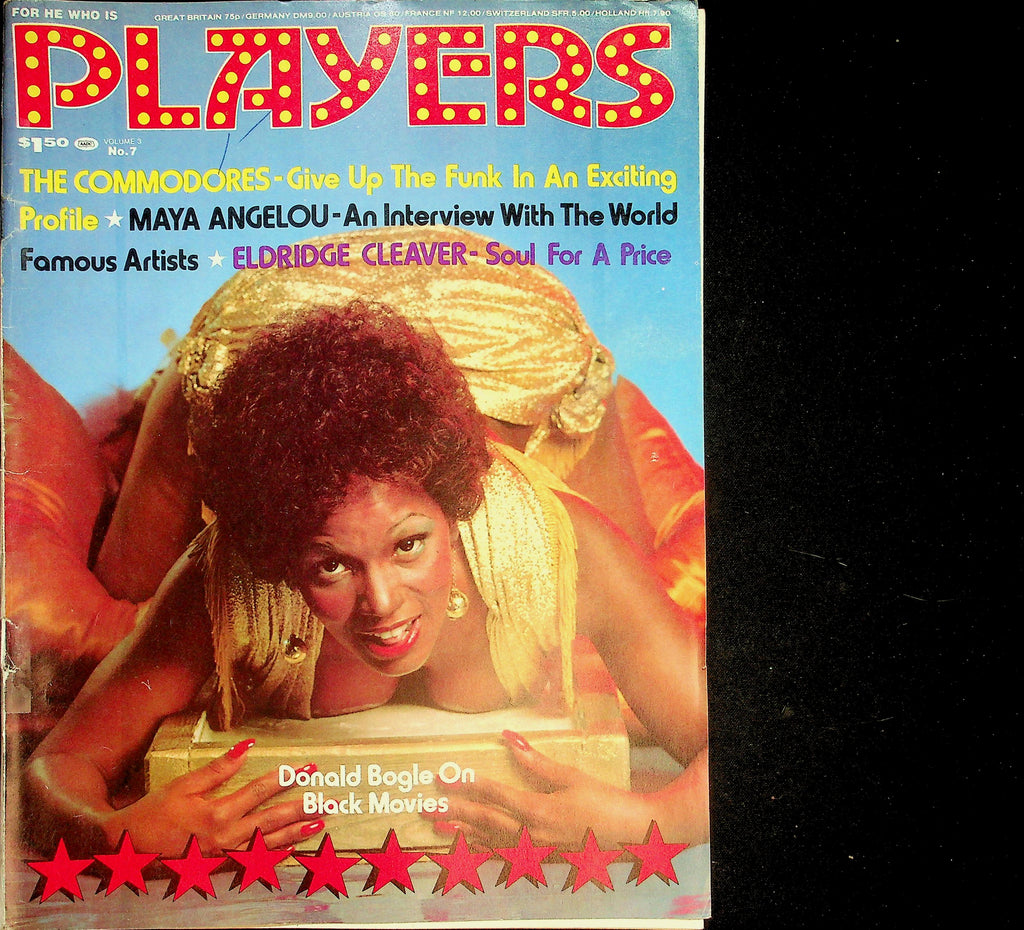 Players Magazine  Centerfold Girl Mia / The Commodores, Maya Angelou Interview,  vol.3 #7 1976      061626lmp-GSC