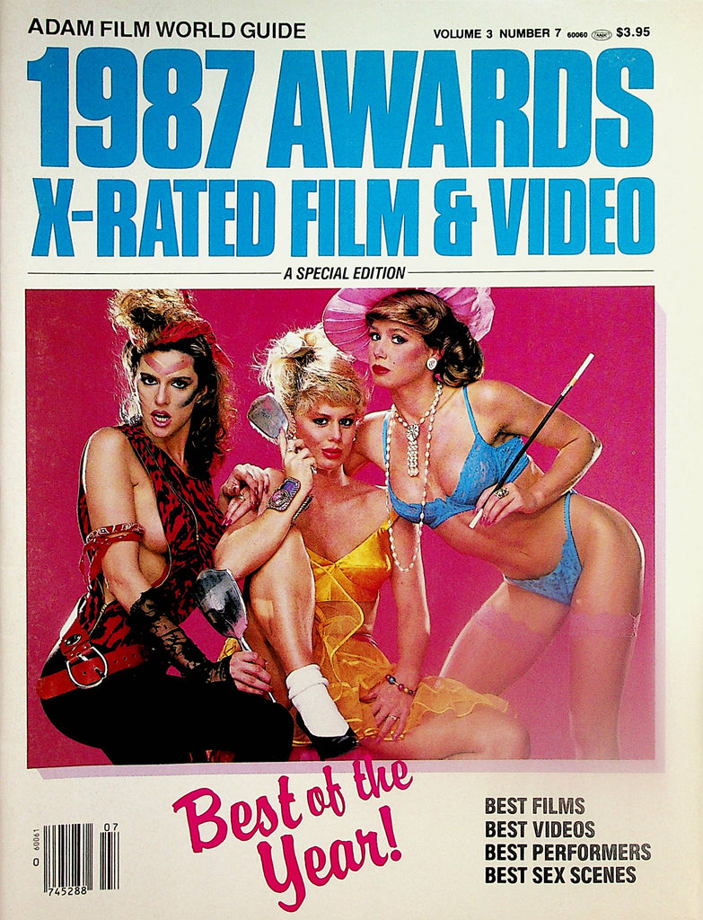 Adam Film World Guide 1987 Awards X-Rated Film & Video Magazine Ginger Lynn, Nina Hartley and More!       062024lm-p