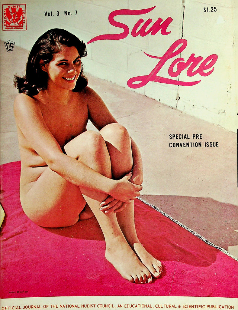 Sun Lore Nudist Magazine  Special Pre Convention Issue / Those Talented Nudists vol.3 #7  July 1966    071226lmp-GSC