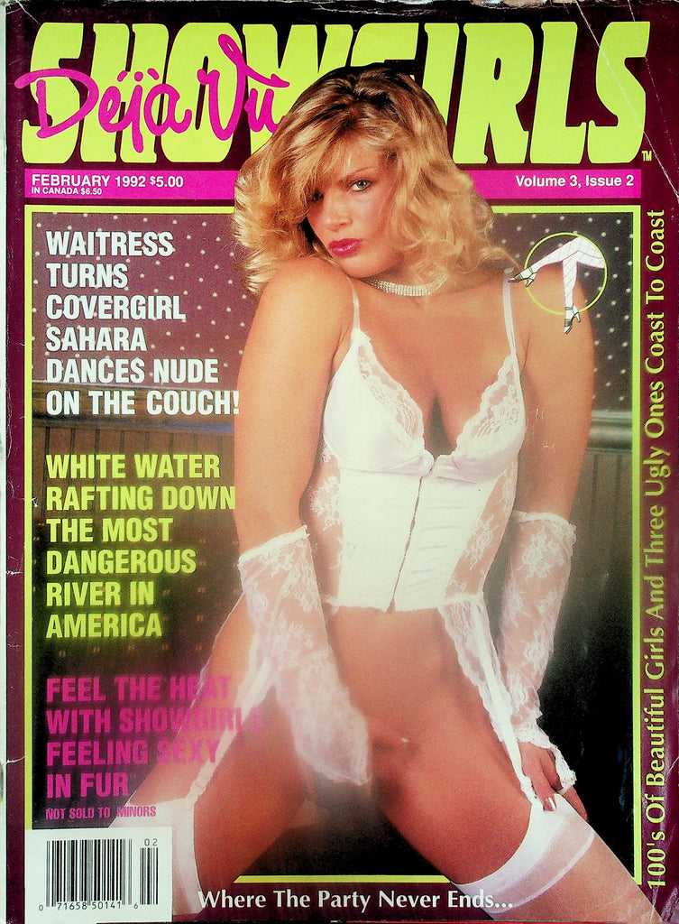 Deja Vu Showgirls Magazine   Covergirl Sahara  February 1992     121125lmp2